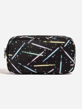 Black Lightsaber Pattern Travel Pouch